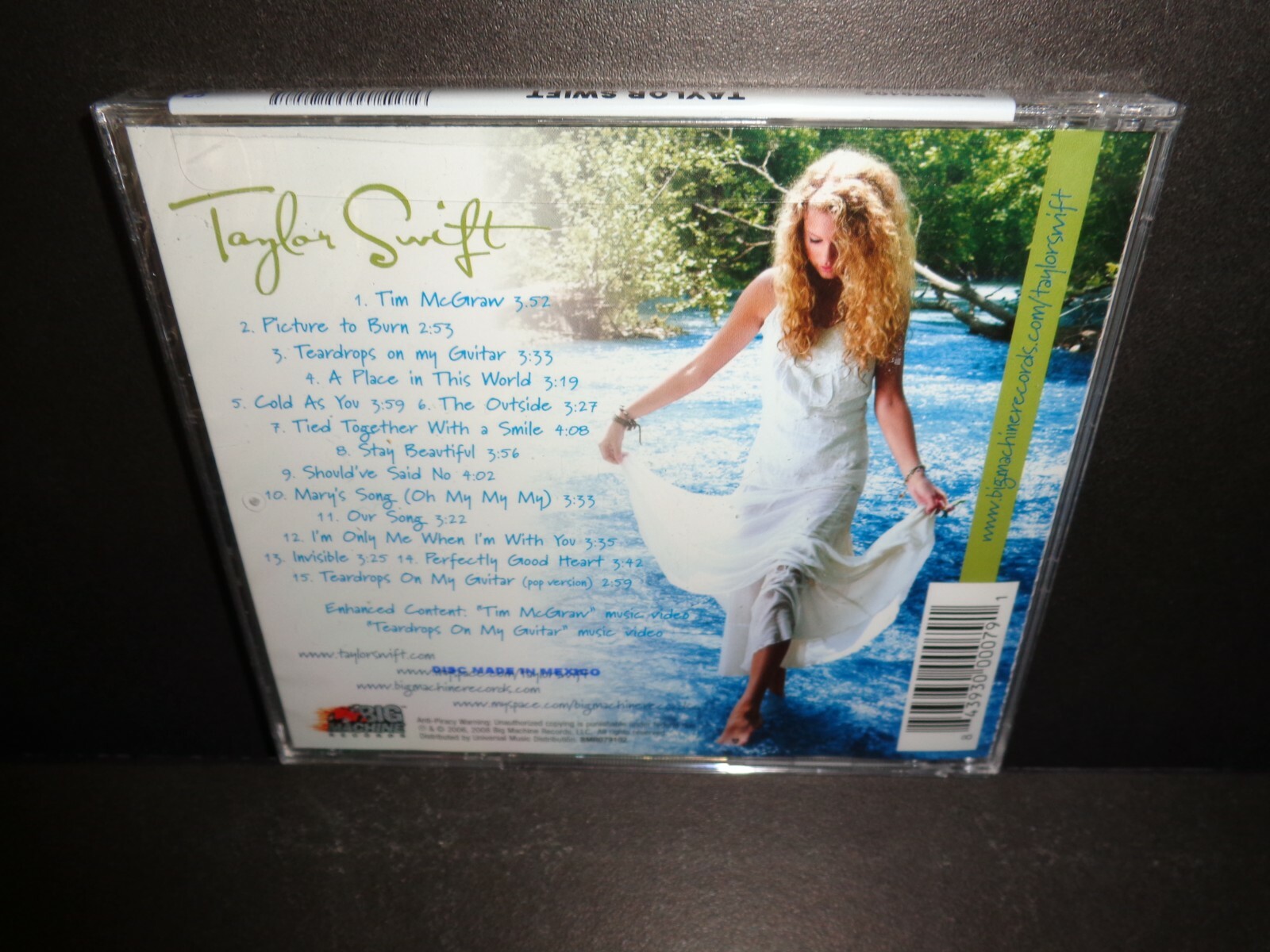 TAYLOR SWIFT by Taylor Swift CD with 15 Songs BRAND NEW Big Machine Records