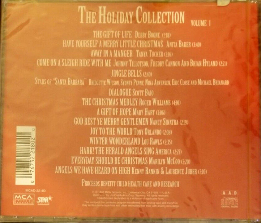 THE HOLIDAY COLLECTION VOLUME 1 VARIOUS ARTISTS (CD) NEW AND SEALED