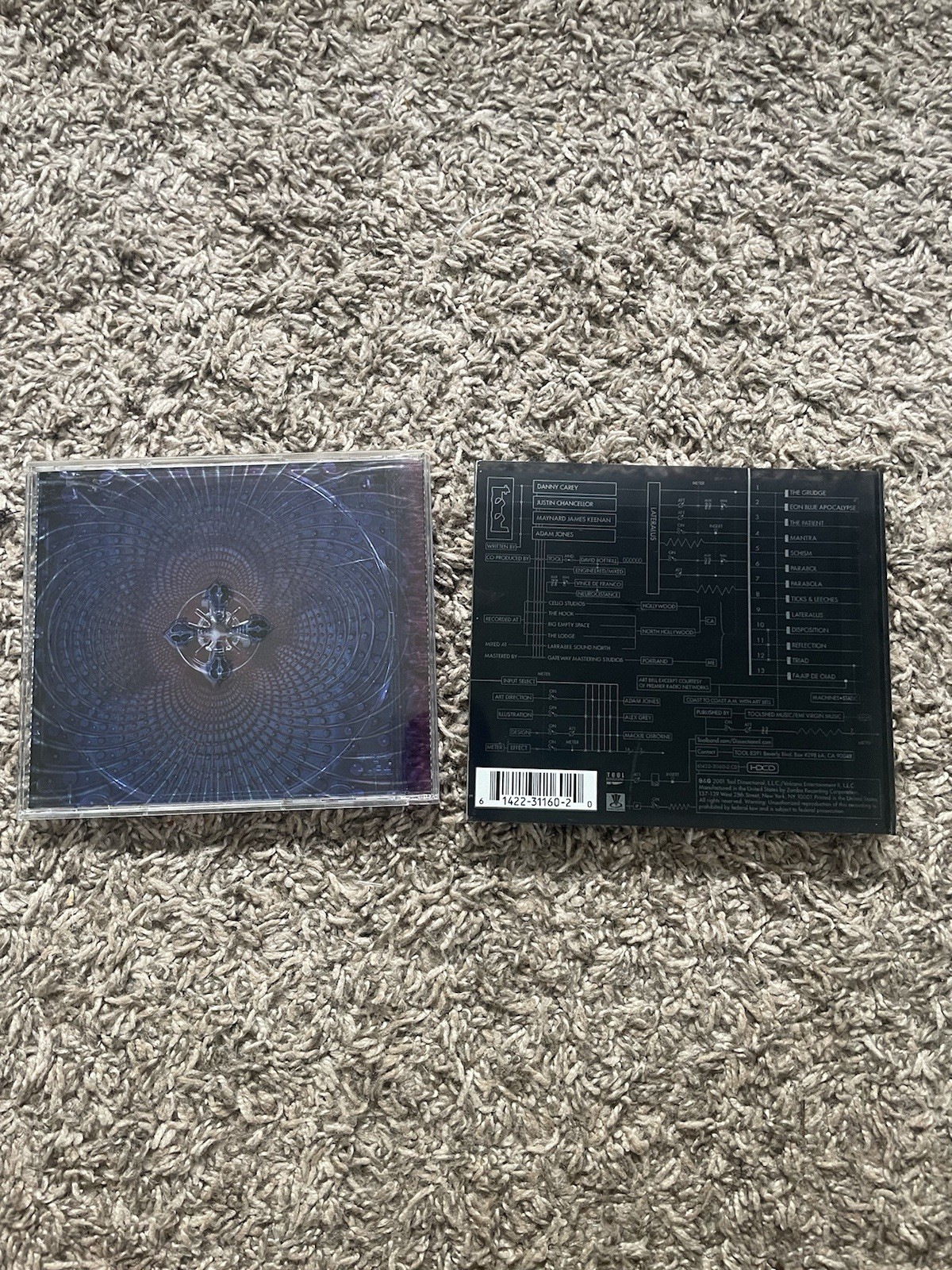 Tool Laterales CD Album Alternate Cover Black Translucent Slip CD Case Only