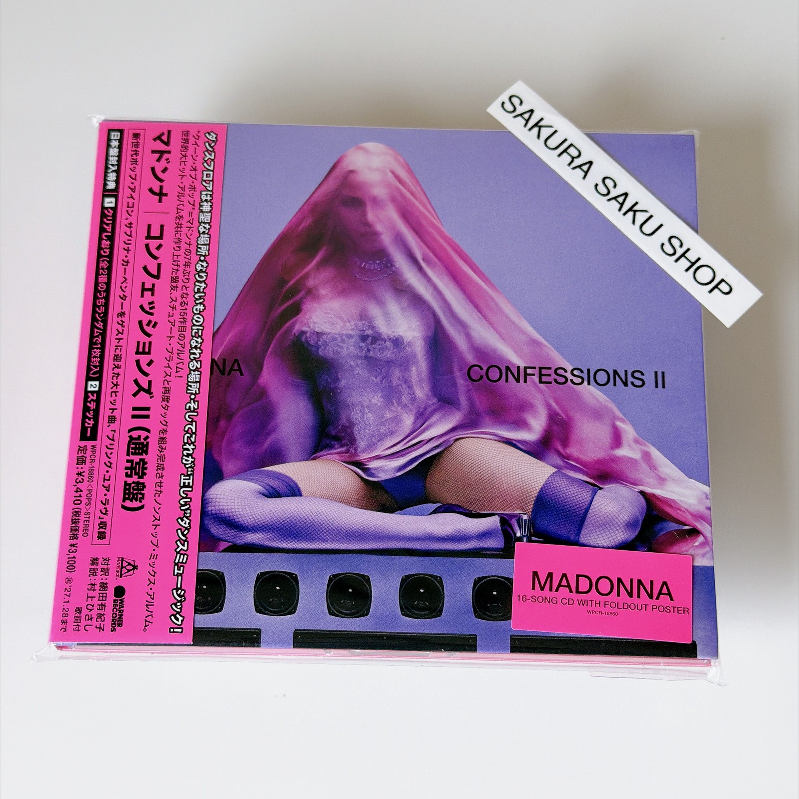 Madonna Confessions II CD Standard Japan Limited ED + Sticker + bookmark PRE