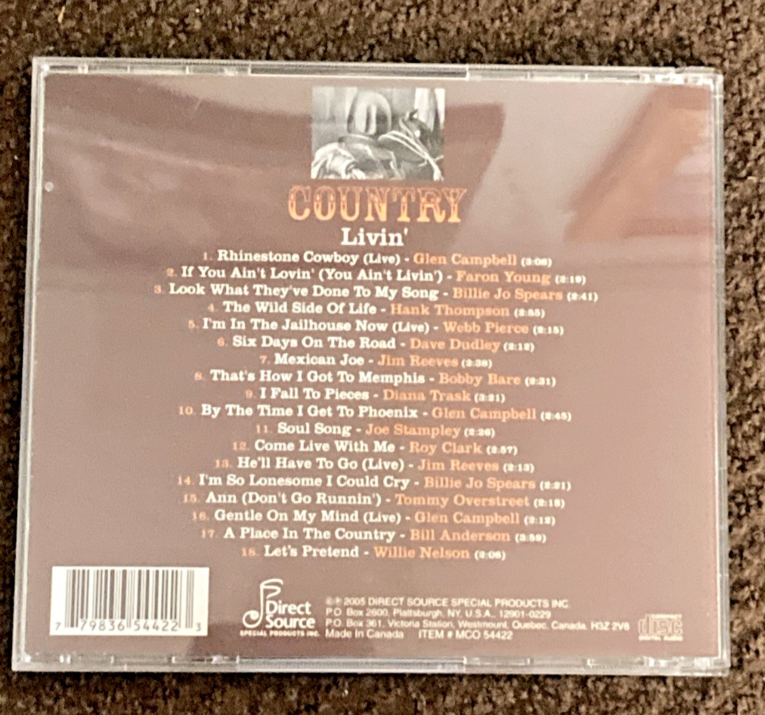 Country Livin’ CD – Various artist – Direct Source 2005