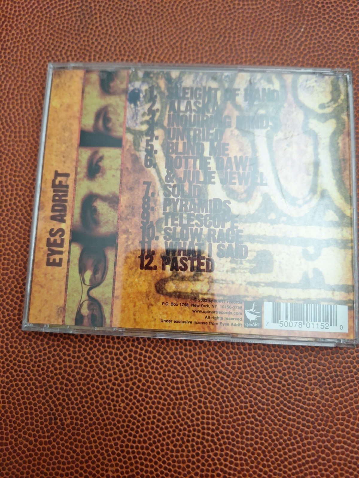 Eyes Adrift CD 2002 Rare Alt Rock VG Nirvana Member Supergroup
