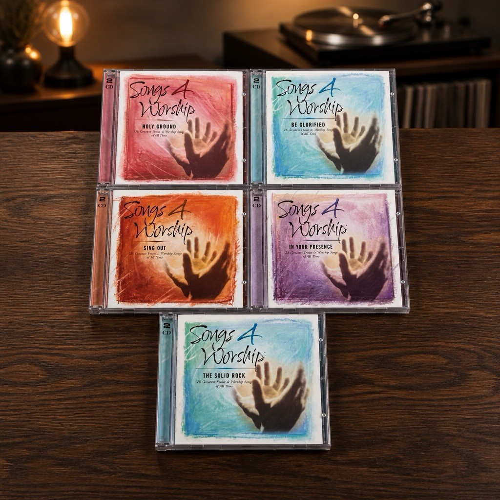 Songs 4 Worship 5 CD Lot-Solid Rock-In Your Presence-Sing Out