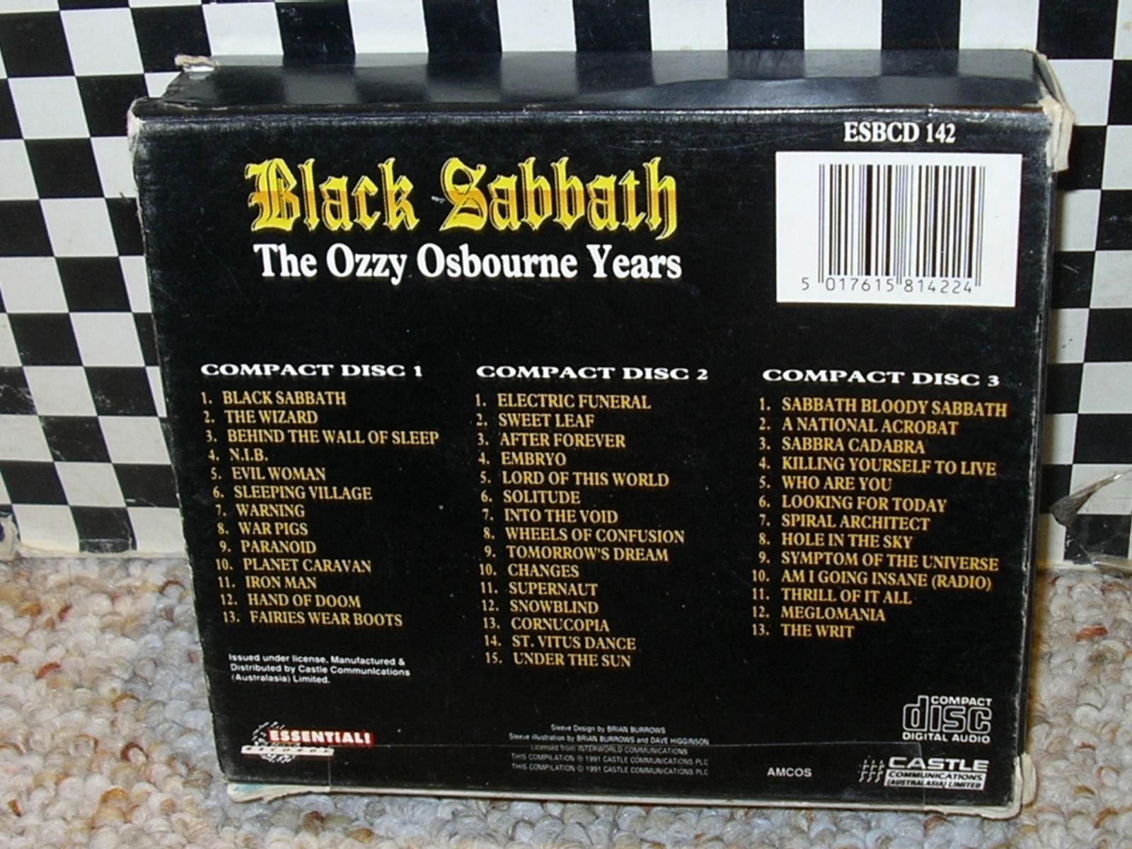 BLACK SABBATH-The Ozzy Years-OR.1991 AUSSIE ESSENTIAL 3CD BOX & BOOK! EXCELLENT!