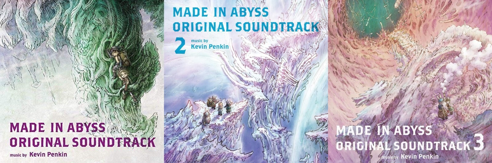 Anime MADE IN ABYSS ORIGINAL SOUNDTRACK CD 1, 2 & 3 Set New Kevin Penkin