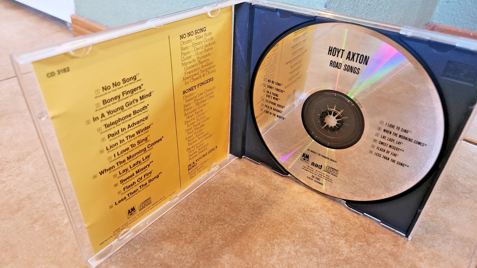 Hoyt Axton Road Songs cd 1977 A&M label CD 3182