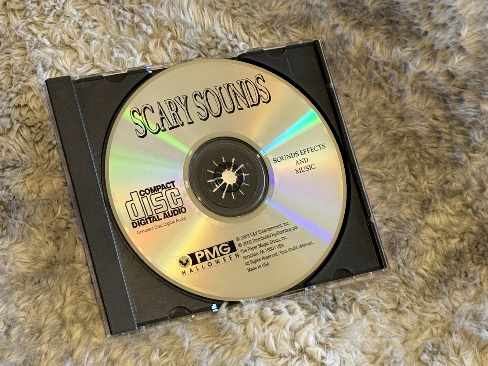 2003 Scary Sounds CD ~ 75 Min Eery Collection Of Sounds! ~ Halloween CD ✨🎃✨