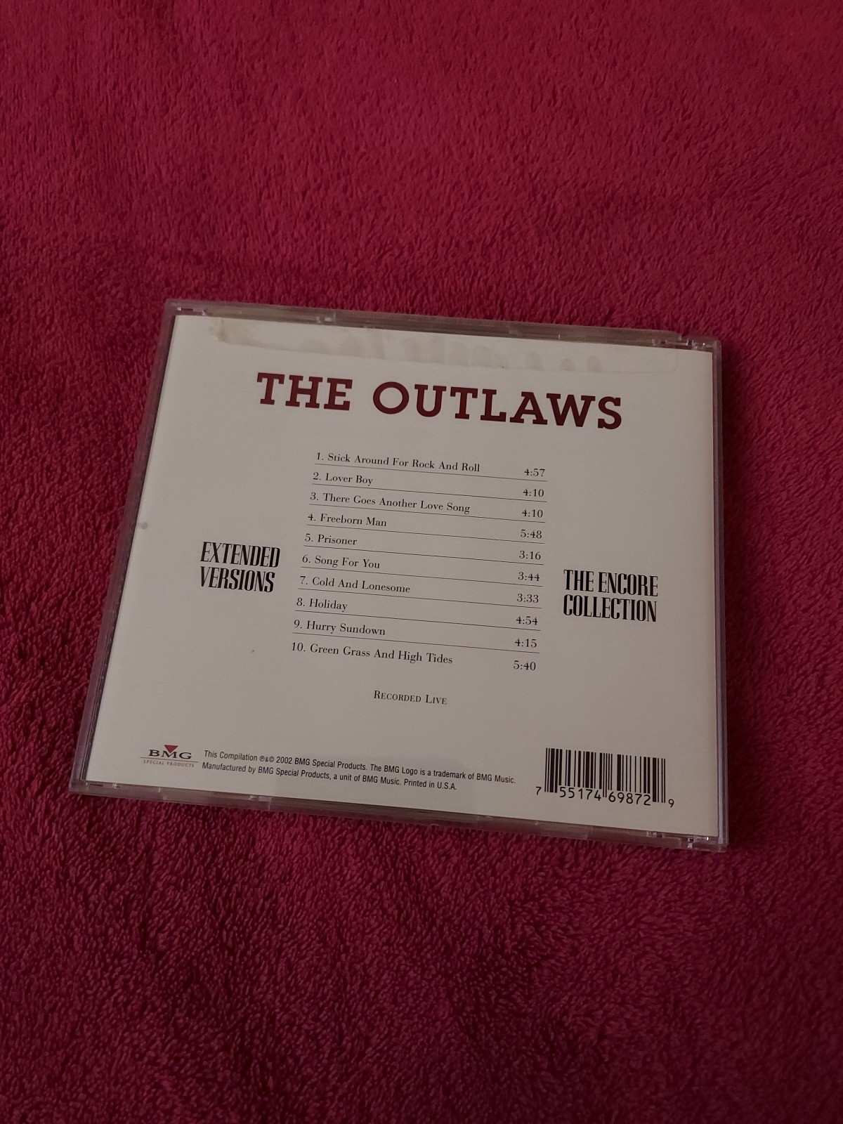 The Outlaws Extended Versions: The Encore Collection 2002 MINT