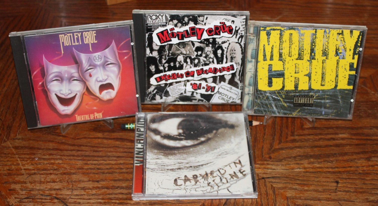 Motley Crue/ Vince Neil CD lot of 4 Classic Rock Hard Heavy Metal Hair 80s