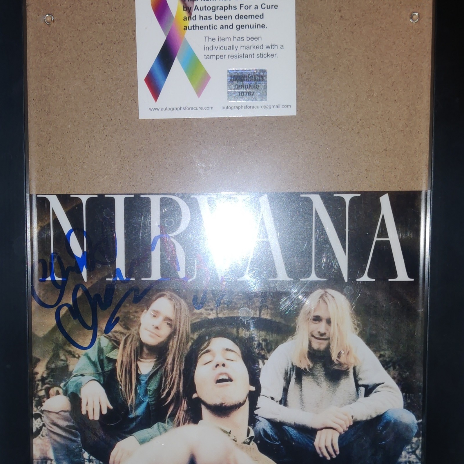 Nirvana Autograph And Discography. CDs And Cassettes Promo Copy Hormoaning