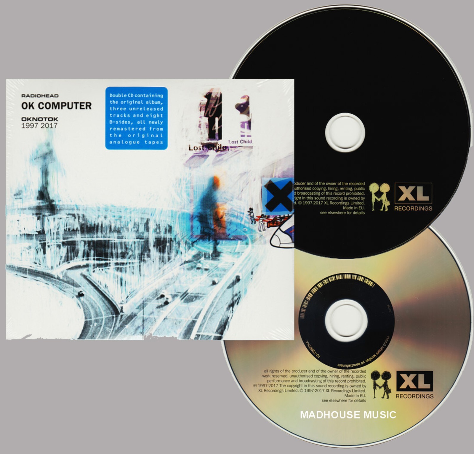 RADIOHEAD CD x 2 OK COMPUTER OKNOTOK 1997 – 2017 Deluxe 23 Tracks DOUBLE + sheet