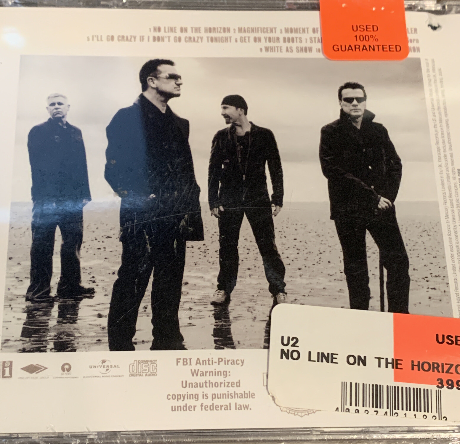 No Line on the Horizon by U2 Music Audio CD 2009 -cd5