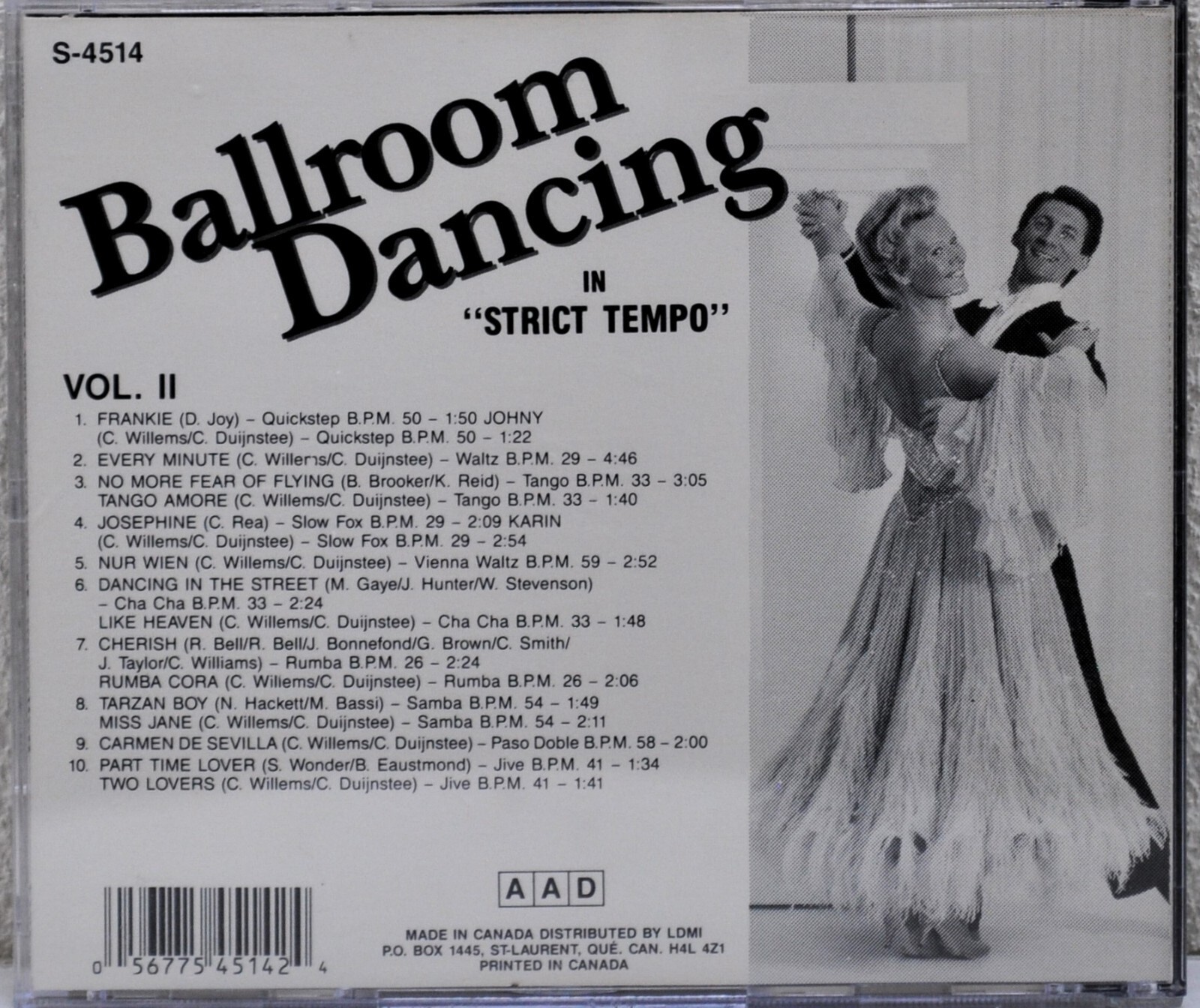 Ballroom Dancing – Volumes 1 and 2 – Strict Tempo – 2 CD’s [S-4513 and S-4514]