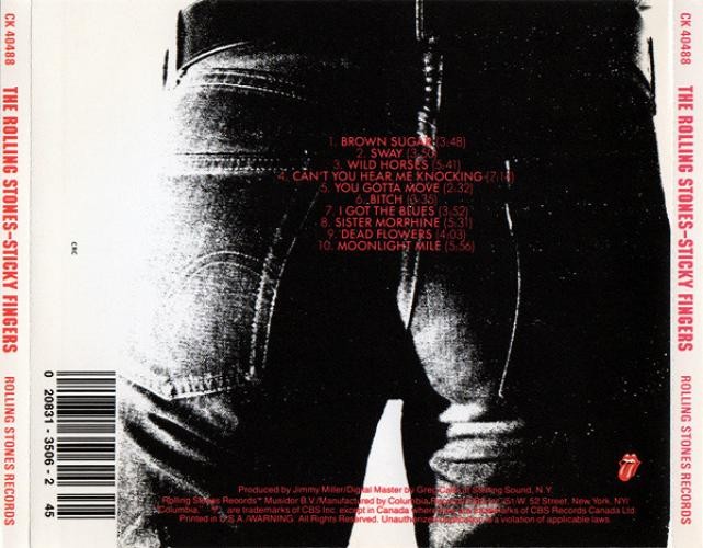 The Rolling Stones – Sticky Fingers (CD) (Near Mint (NM or M-)) – 4198410501
