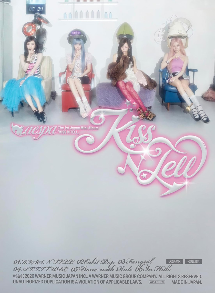 New aespa KISS N TELL Limited Edition Ver. CD+Photobook+Postcard Japan WPCL13778