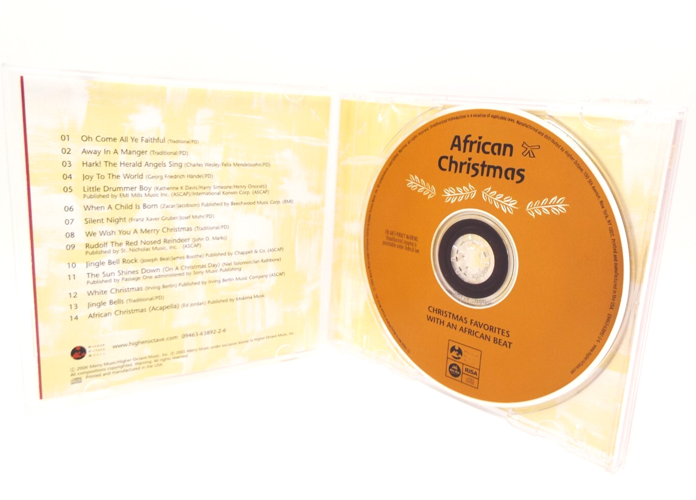 Christmas Favorites w/African Beat (CD, 2006, Higher Octave) African Xmas Music
