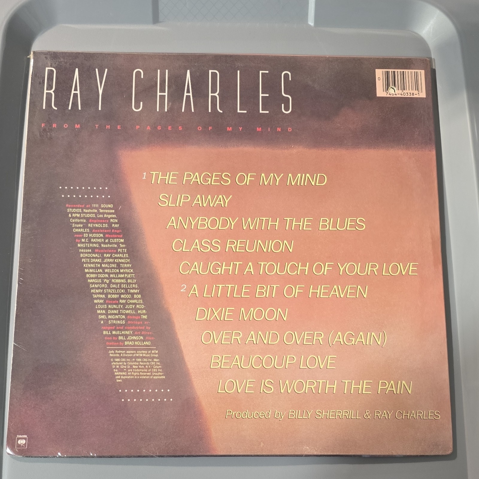 Ray Charles From the Pages of My Mind CD Columbia 1986 Soul Album 7404-40338-1