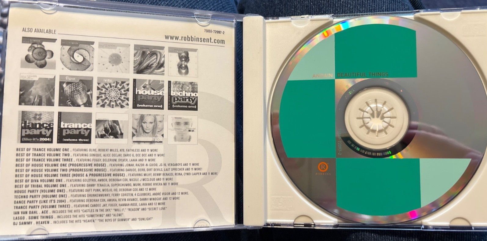 Andain CD Beautiful Things 2004 Maxi-Single 6 mixes/remixes Dance, Electronic