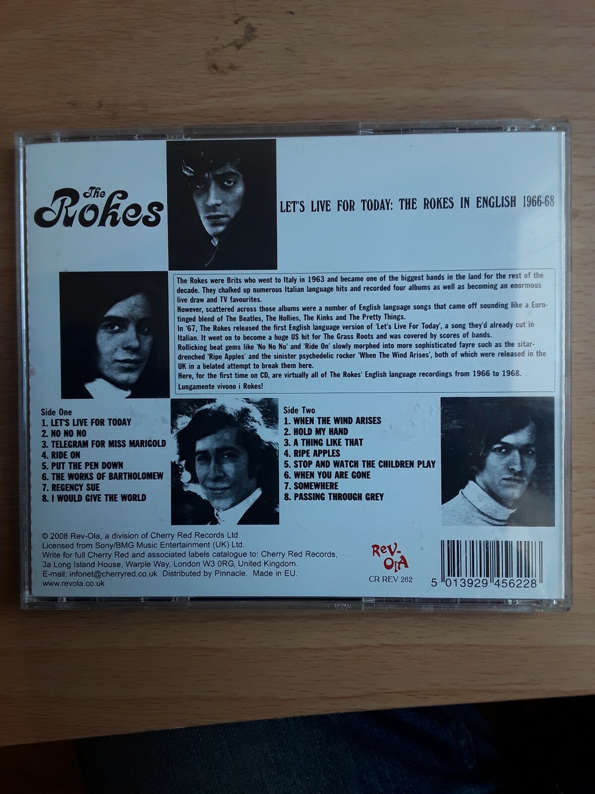 THE ROKES Lets Live For Today Cd