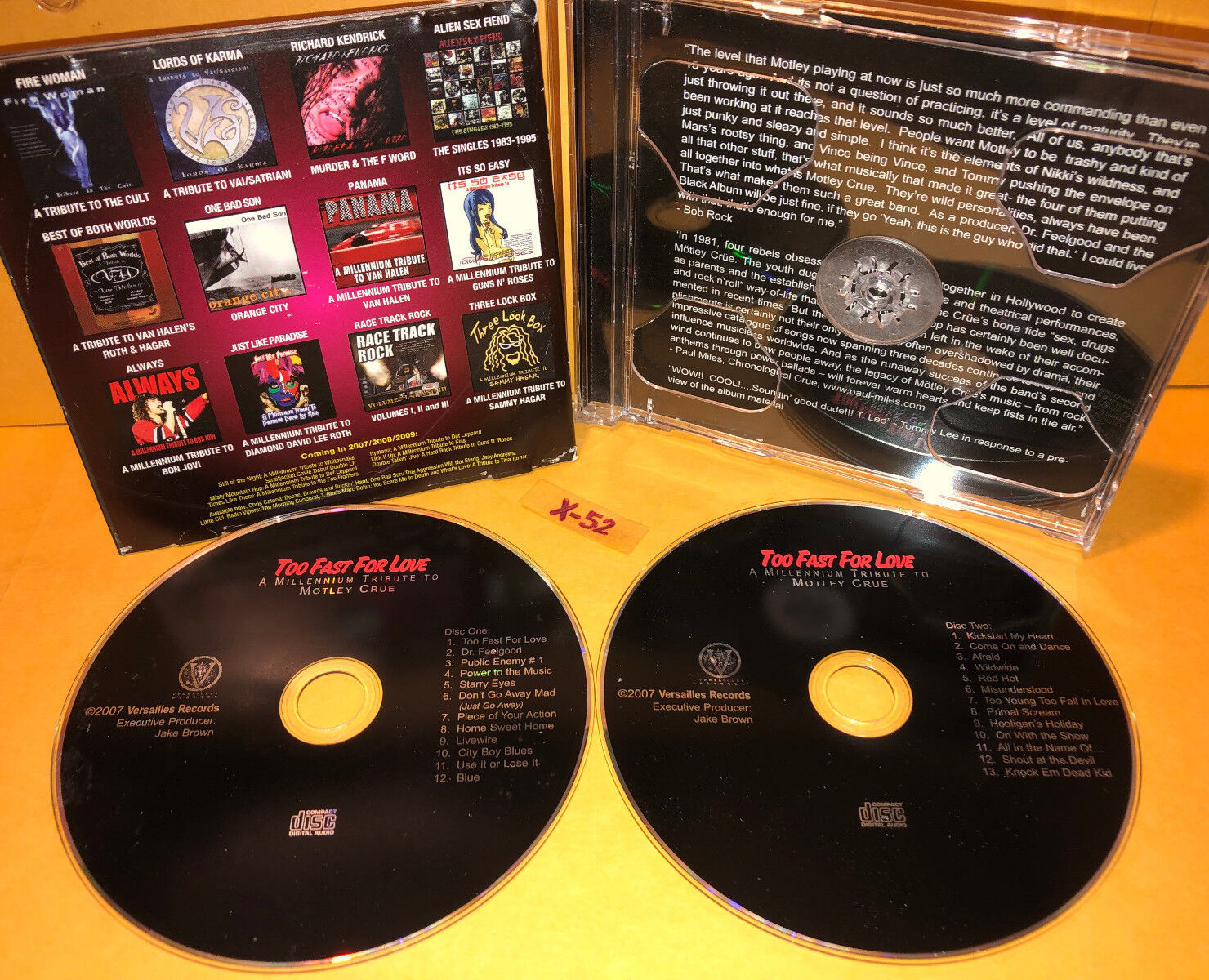 Motley Crue tribute CD Wasp Poison LA Guns Quiet Riot Warrant Ratt Dio PM Dawn