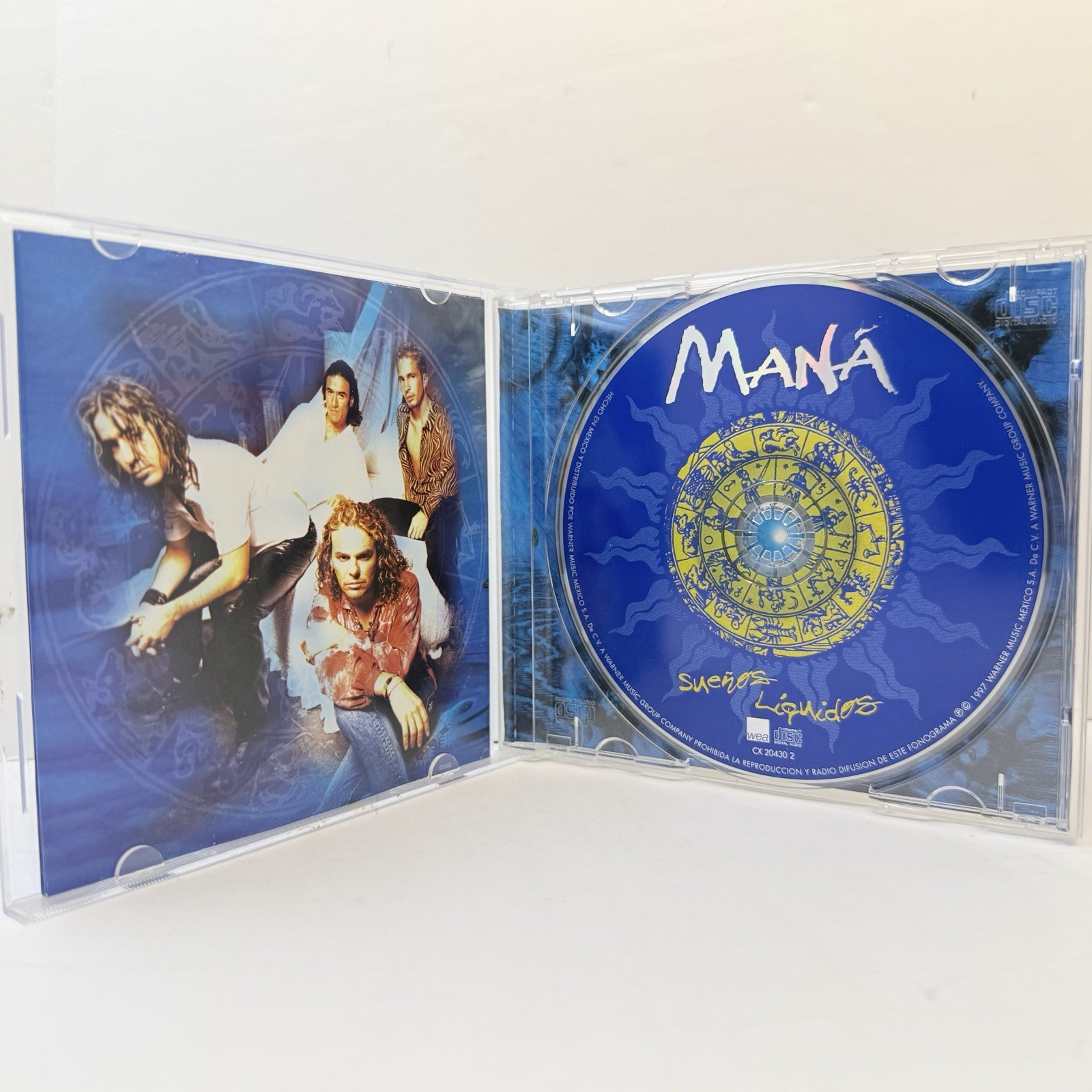 Maná Sueños Líquidos (1997) CD Mexico WEA Spanish Rock Latin Pop Album – VGC