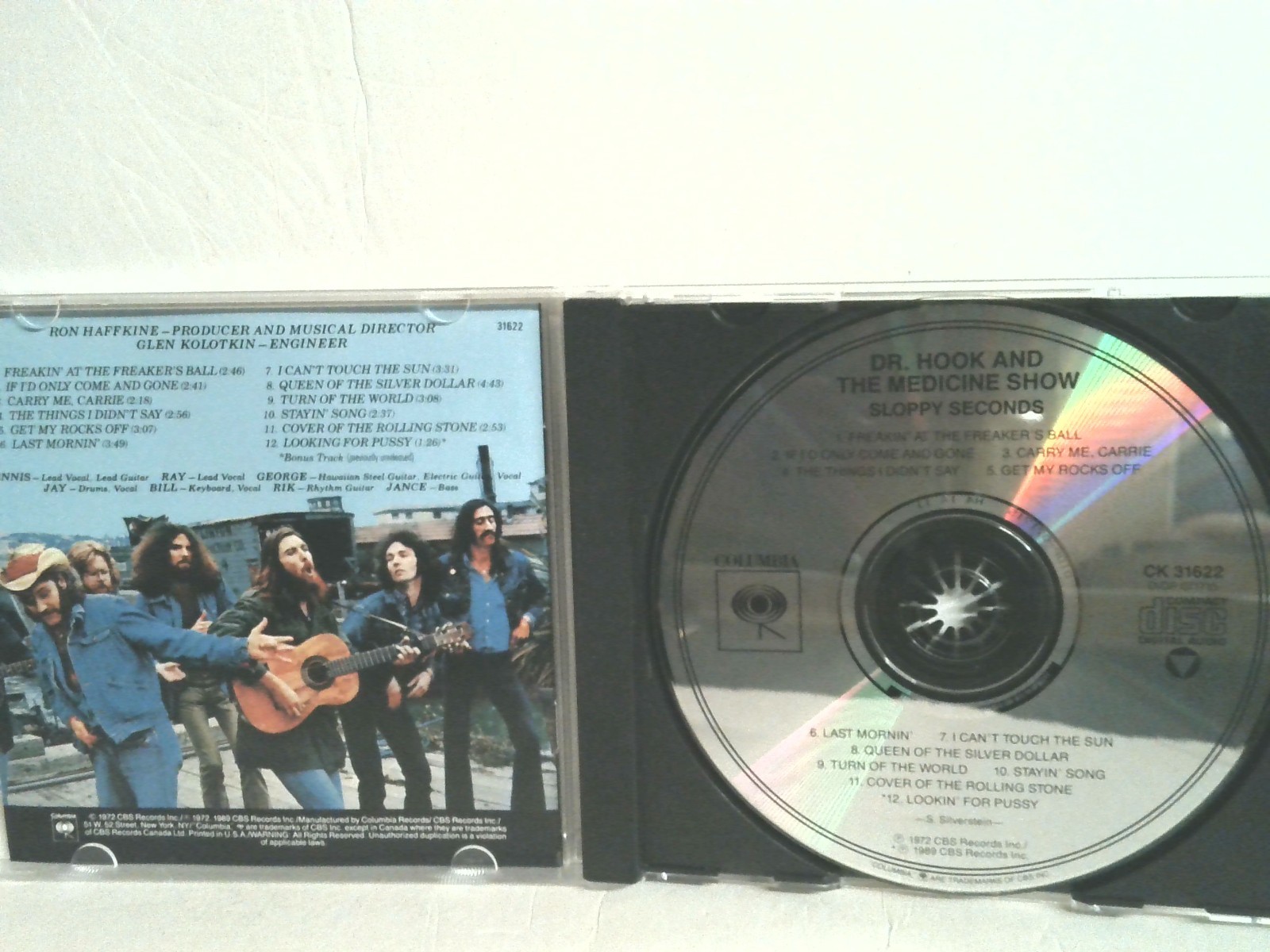 Dr. Hook Sloppy Seconds CD 1989 CBS Columbia Records