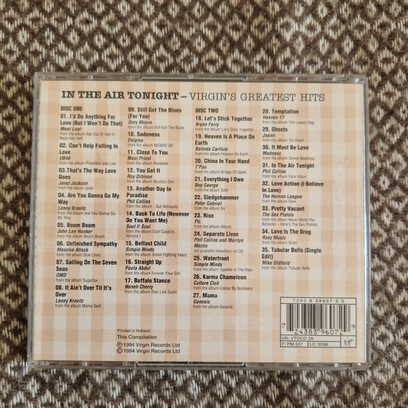 Various – In The Air Tonight – Virgin’s Greatest Hits / CD Album