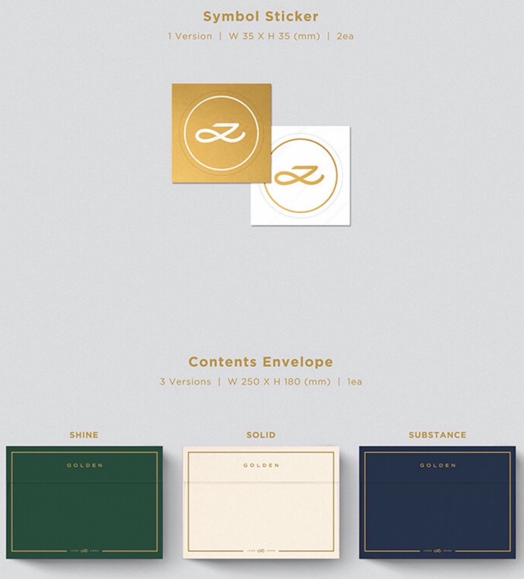 BTS Jungkook GOLDEN 1st Solo Album 4 Version Complete Set Sealed