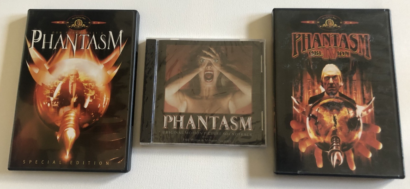 Phantasm Soundtrack CD Brand New Sealed with 2 Pre-Owned DVDs