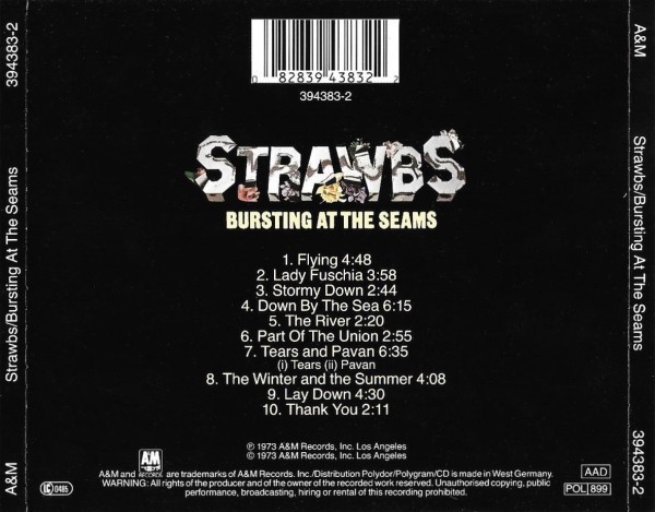 Bursting At The Seams by Strawbs (CD, 1989 A&M Records)