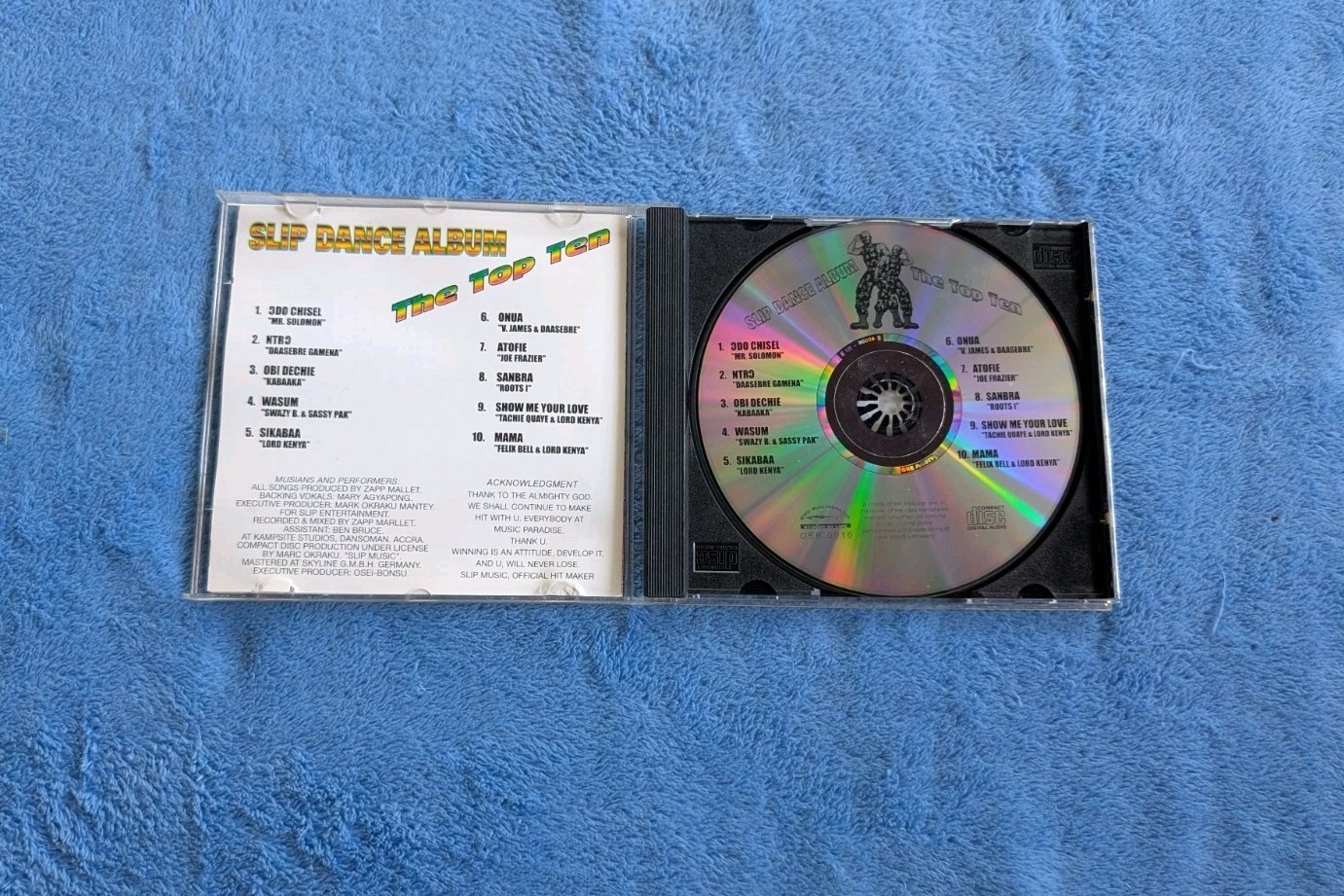 THE TOP TEN Slip Dance Album CD Compilation African Gahna Hip Hop Hiplife RARE