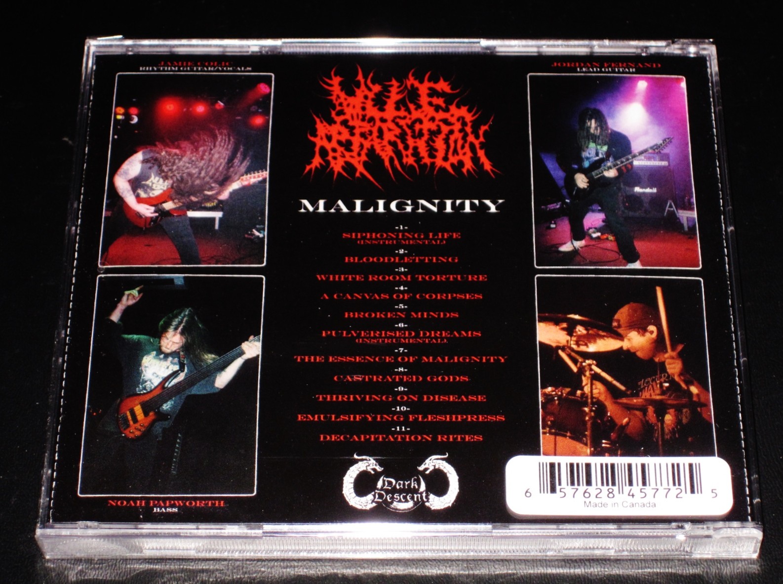 Vile Apparition: Malignity CD 2025 Dark Descent Records USA DDR345CD JC NEW