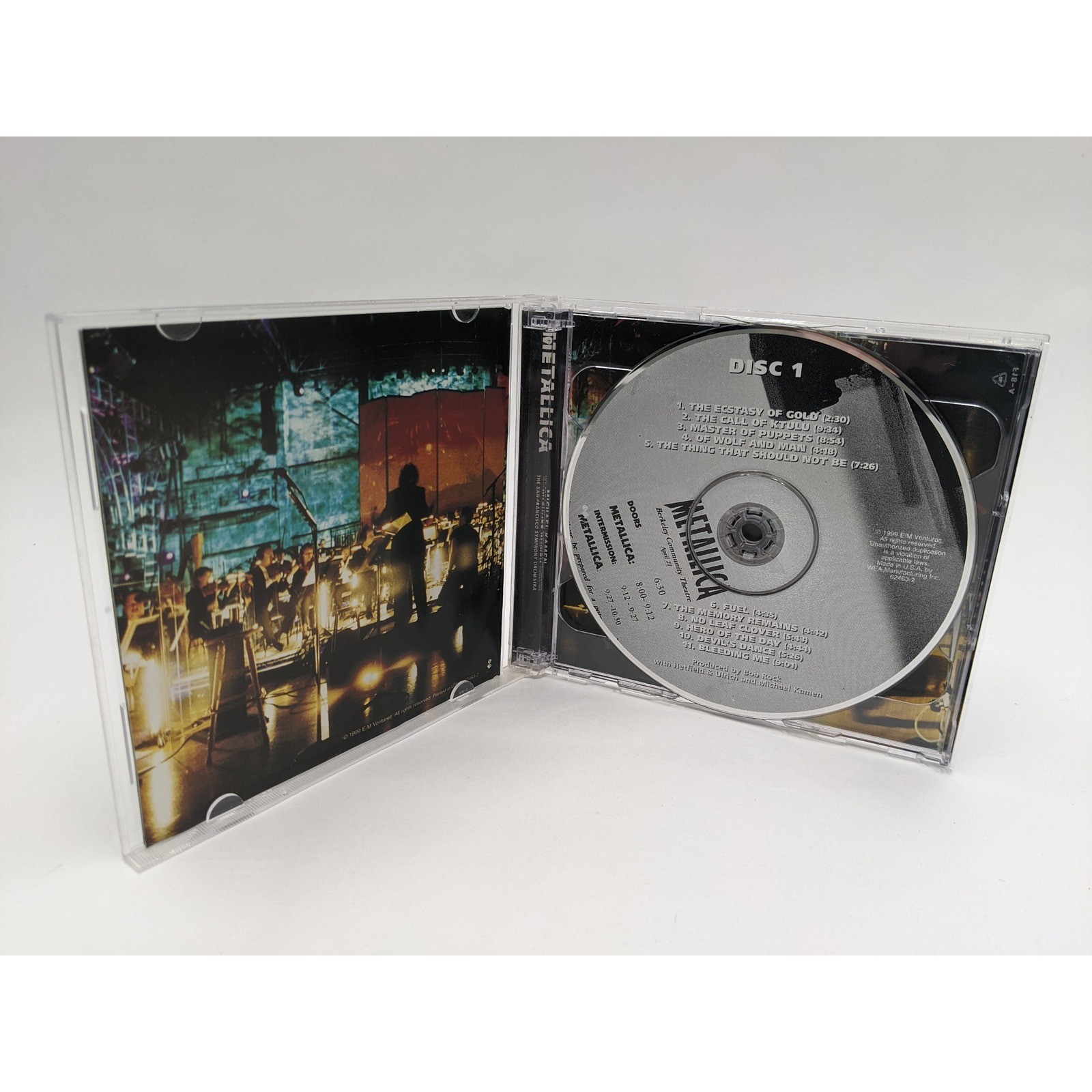 Metallica Black Album & S&M CD Album 2 Disc Set San Francisco Symphony Orchestra