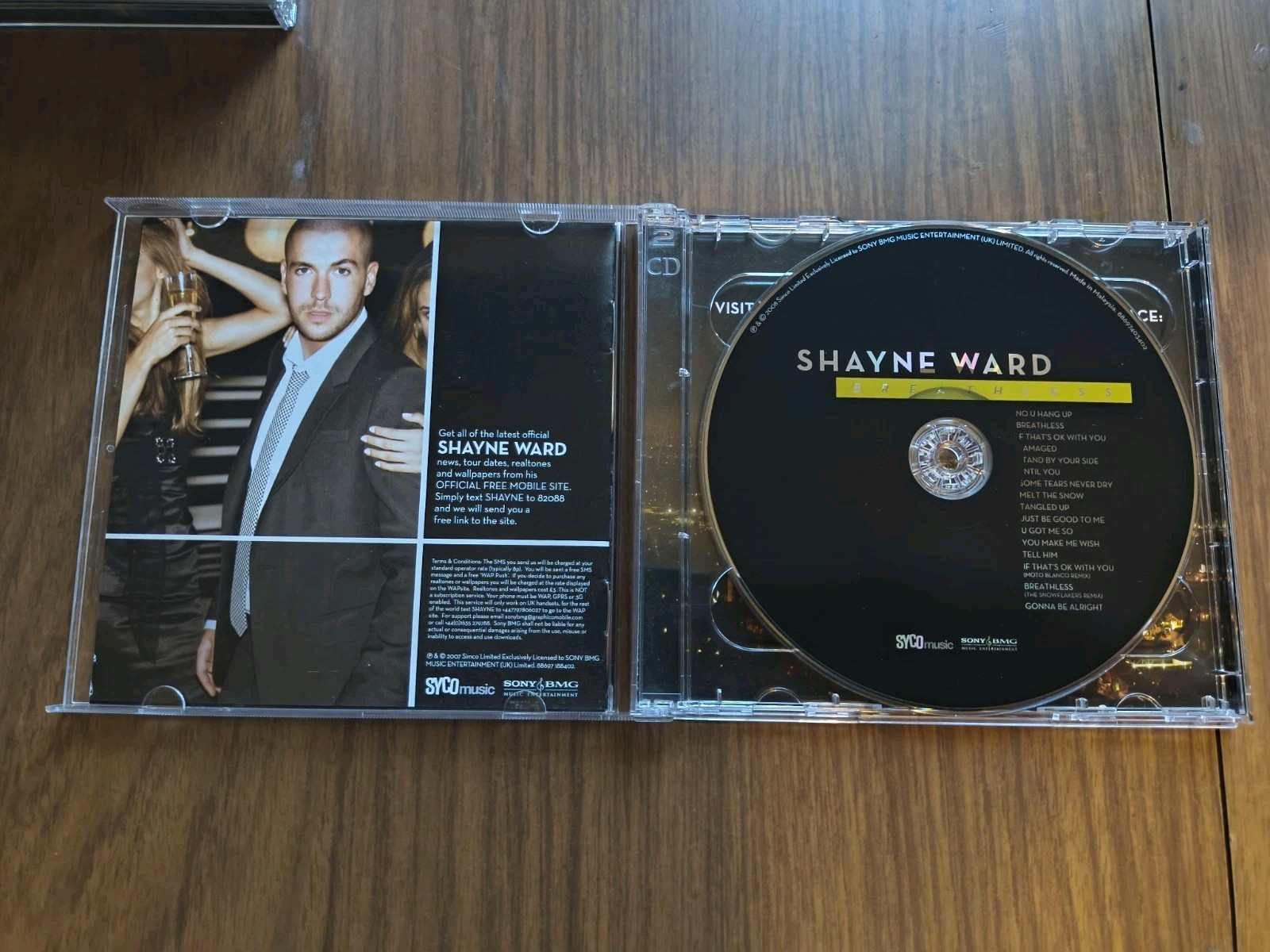 Shayne Ward – Breathless CD/DVD Special Edition Album Syco Malaysia EX