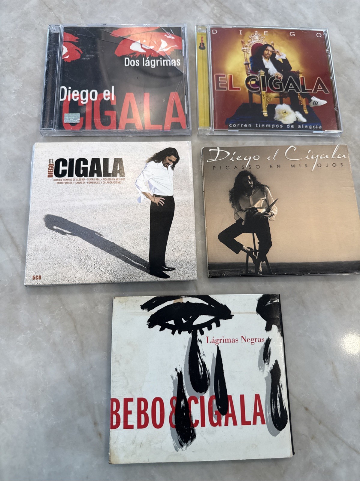 Diego El Cigala CD Lot 5 Albums Dos Lagrimas Picasso En Mis Ojos Flamenco