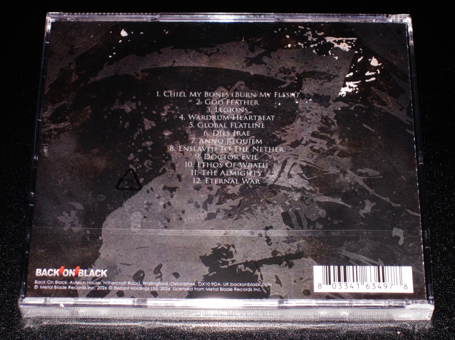 Artillery: Legions CD 2026 Reissue Back On Black Records UK BOBV1203CD JC NEW