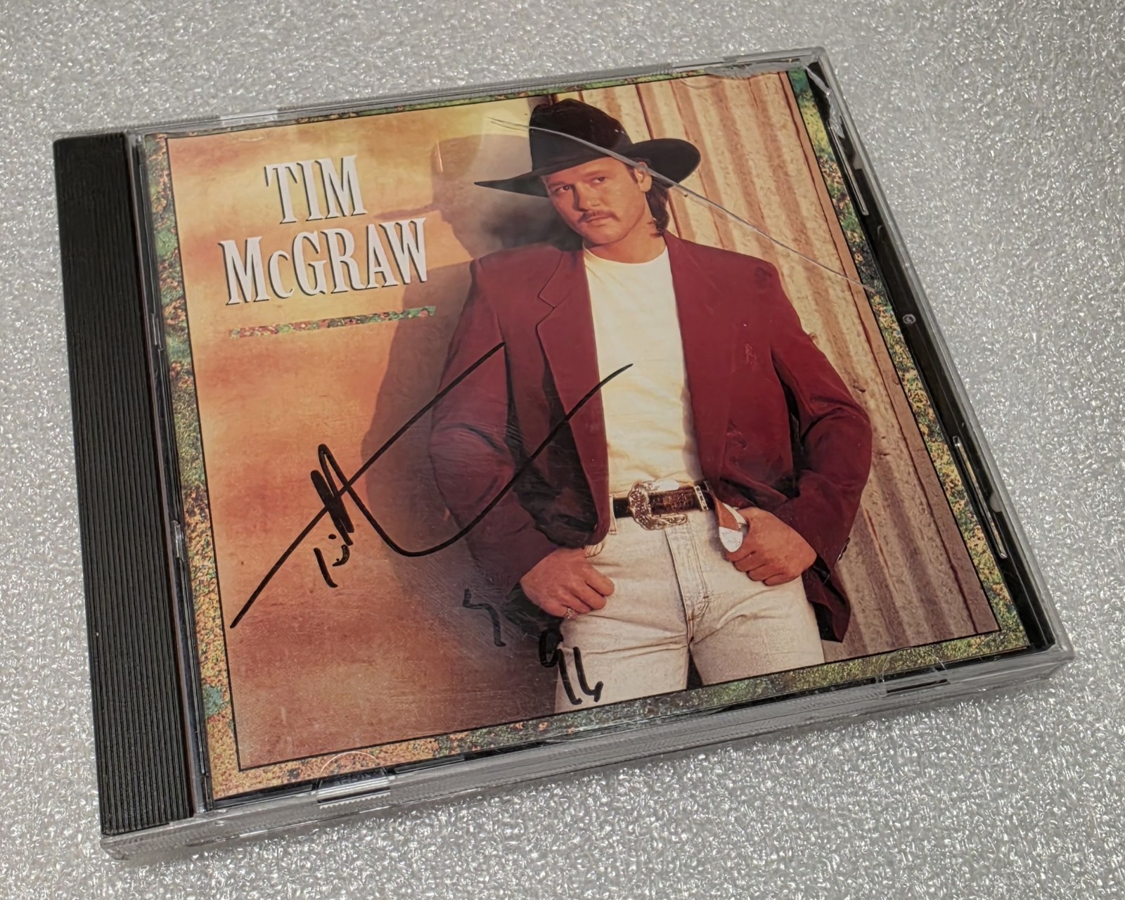 Tim McGraw Signed/Autographed (DATED!) Self Titled CD