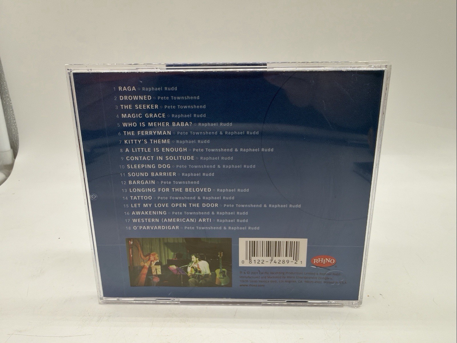 Pete Townshend & Raphael Rudd The Oceanic Concerts Rhino Promo CD R2 74289