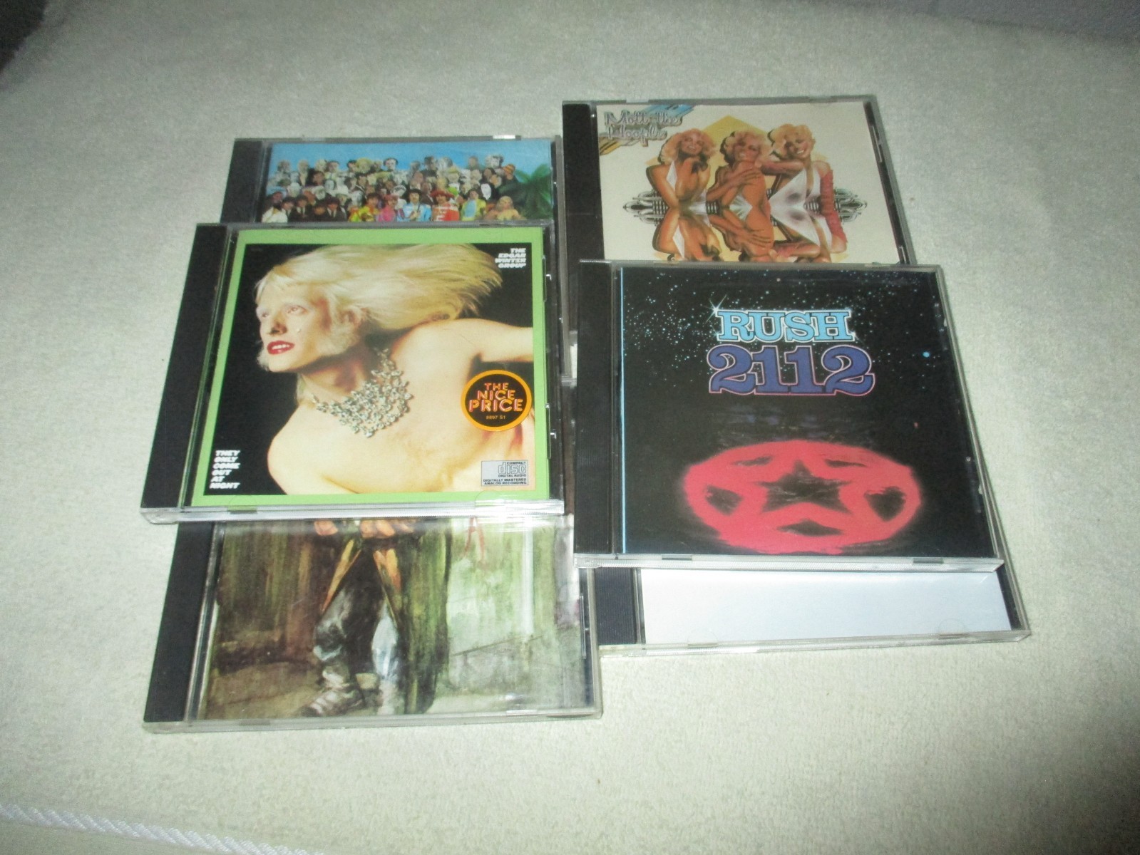 6 CD Classic Rock Lot Edgar Winter, Rush, Mott The Hoople, Tull, Beatles, Allman