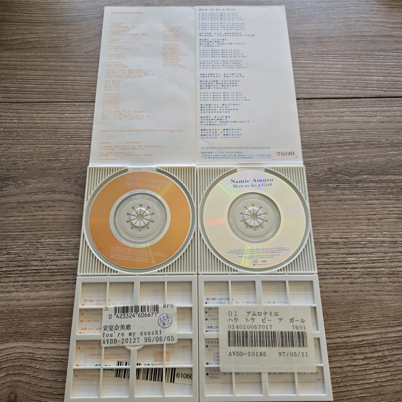 Namie Amuro 6-CD LOT: Tanzaku Japan Import 3″ CD Singles J-Pop Avex TK