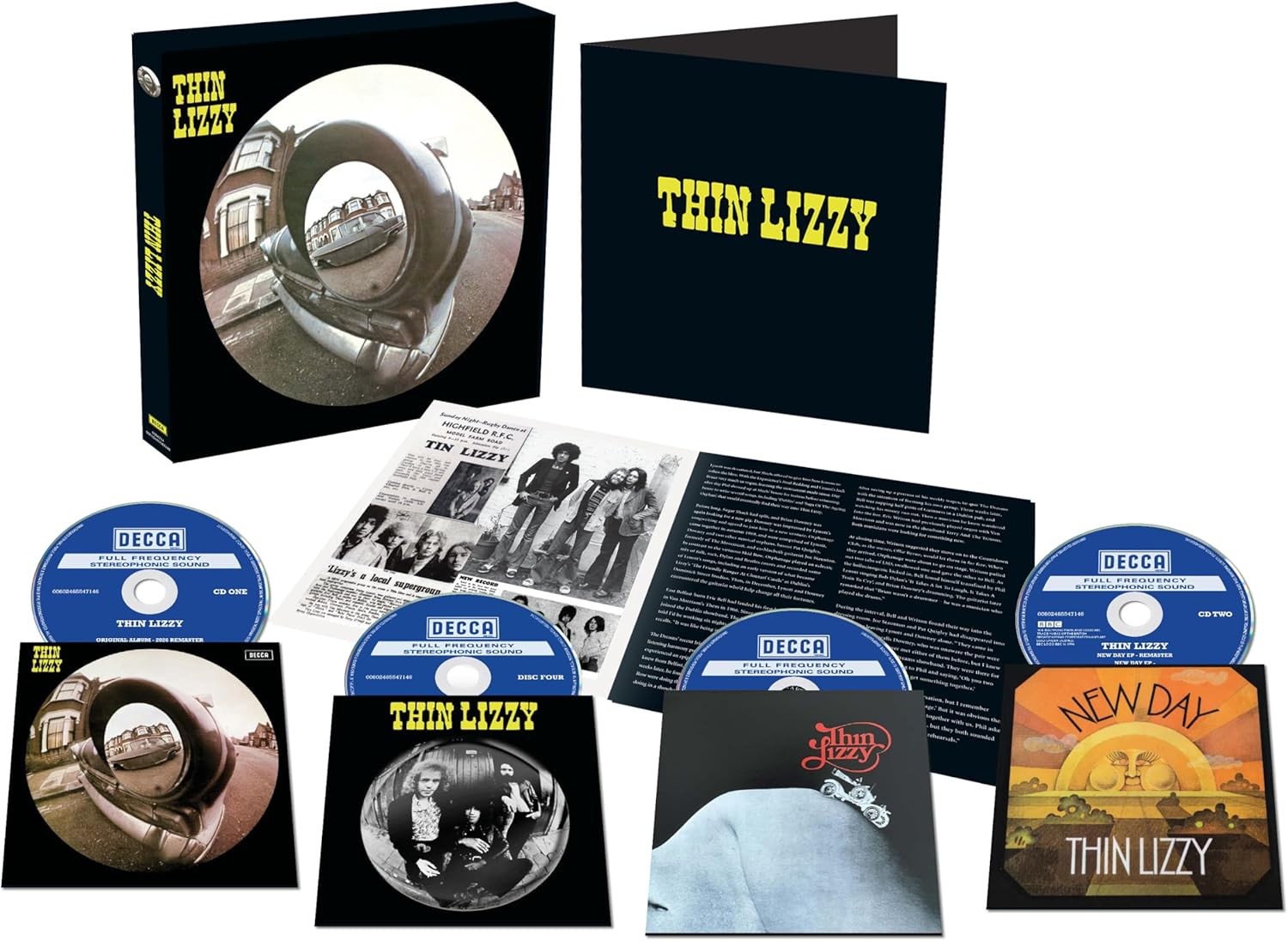 THIN LIZZY Thin Lizzy 3CD + Blu-ray Deluxe Box Set (4 Discs) NEW & SEALED