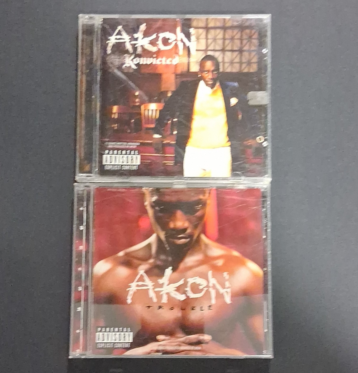 ×2 Akon Albums – Includes Konvicted And Trouble – Hip-Hop R&B *FREE SHIPPING*
