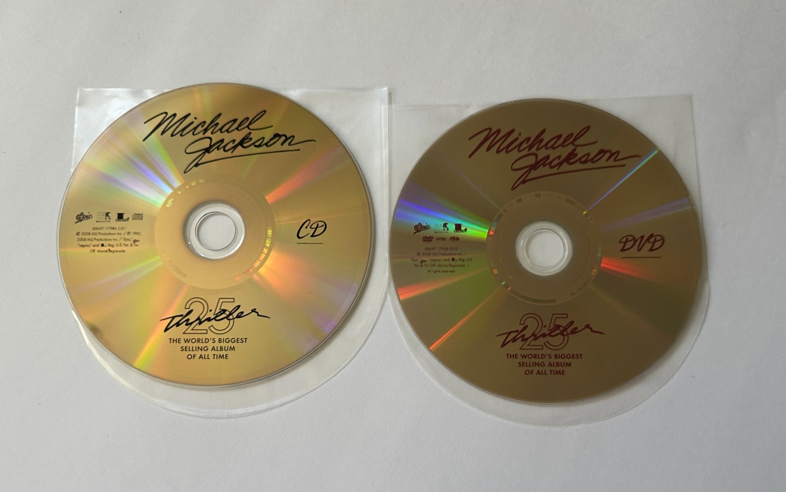 MICHAEL JACKSON Thriller 25th Anniversary Edition | 2008 Digibook CD + DVD