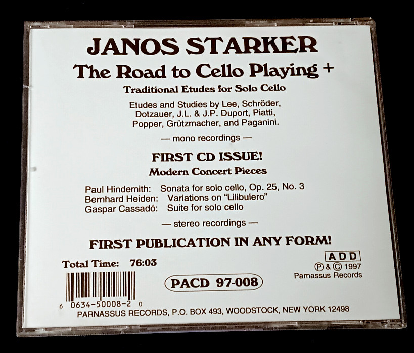 MODERN CELLO: 6-CD SET – Starker, Queyras, Boettcher, de Saram, Palm, Rider