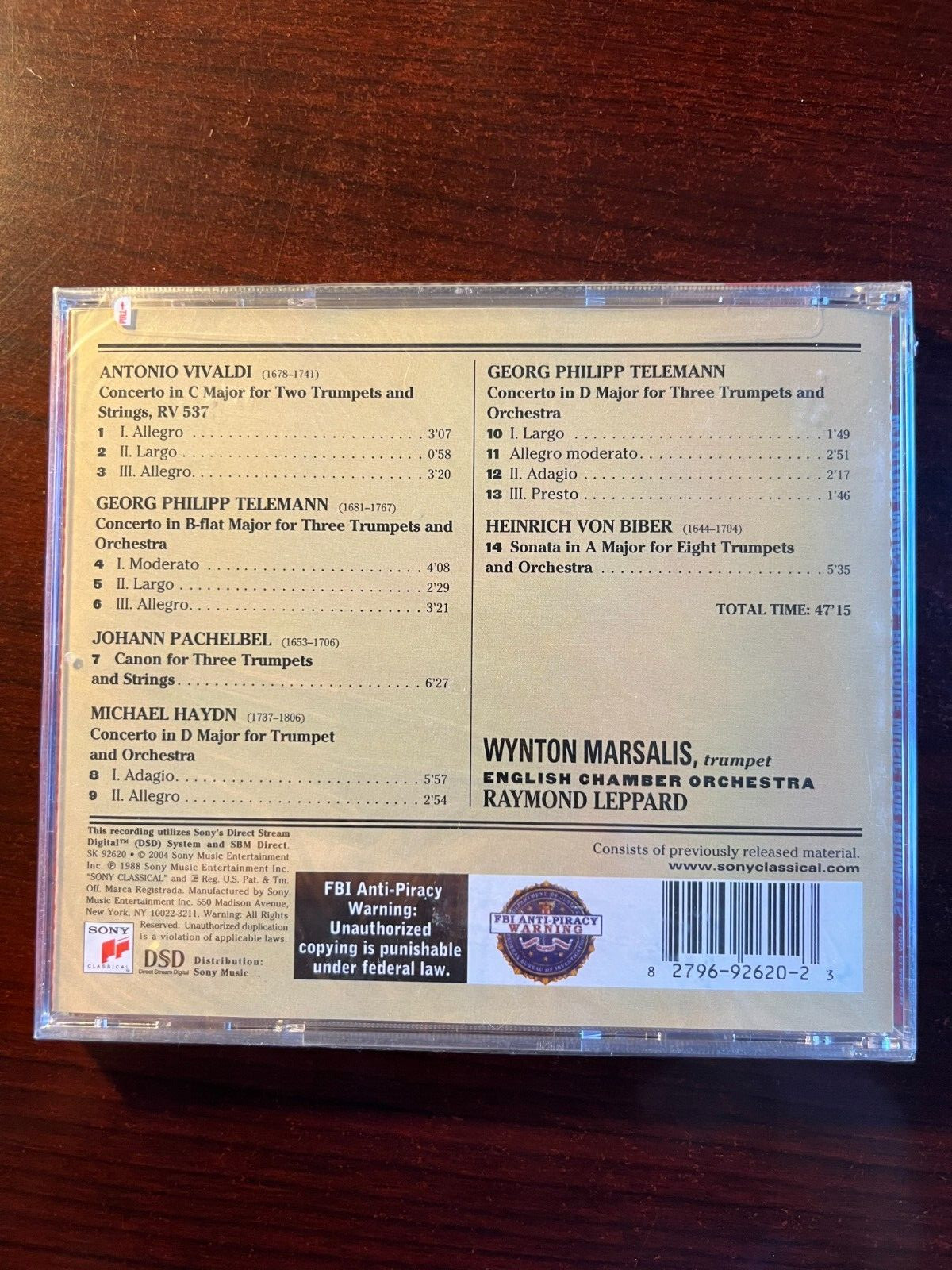 Wynton Marsalis Trumpet CD *BRAND NEW* English Chamber Orch