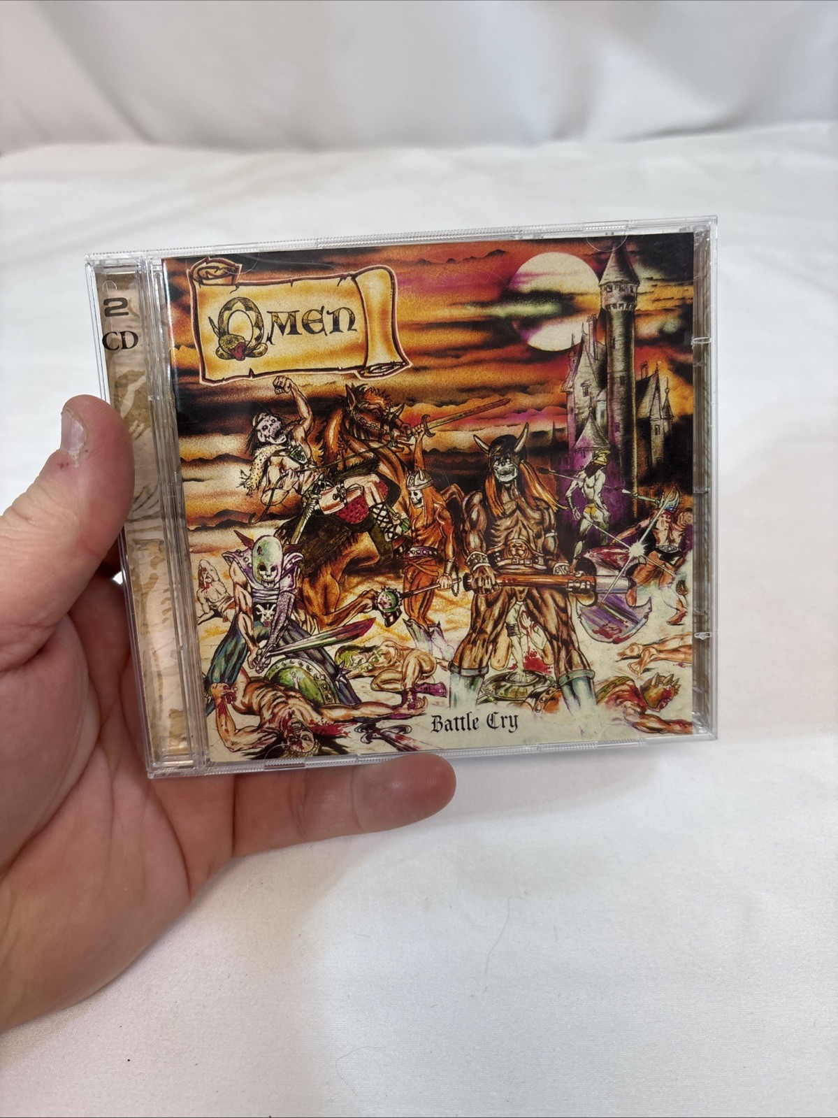 Omen Battle Cry CD Metal Blade Disc USA 2003 2 Disc Set