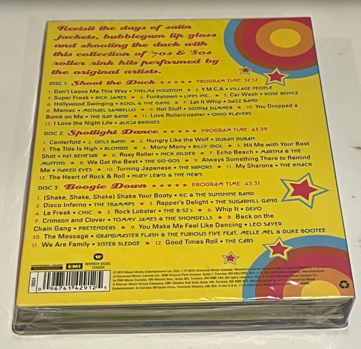 Roller Rink Rewind Various Artists 1980s Disco Hits 3 CD Set NEW Out of Print