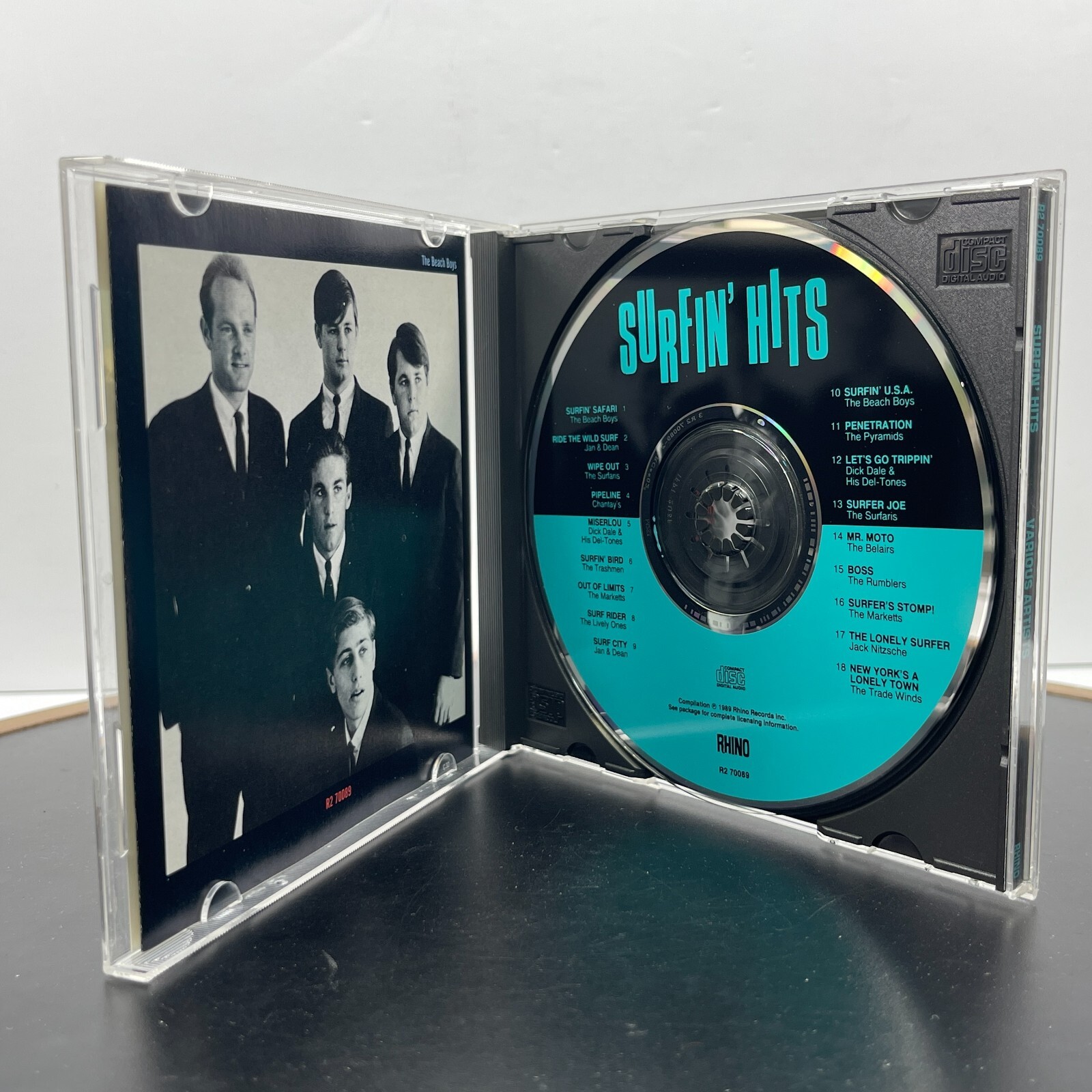 Surfin’ Hits by Various Artists (CD, Jun-1989, Rhino (Label))