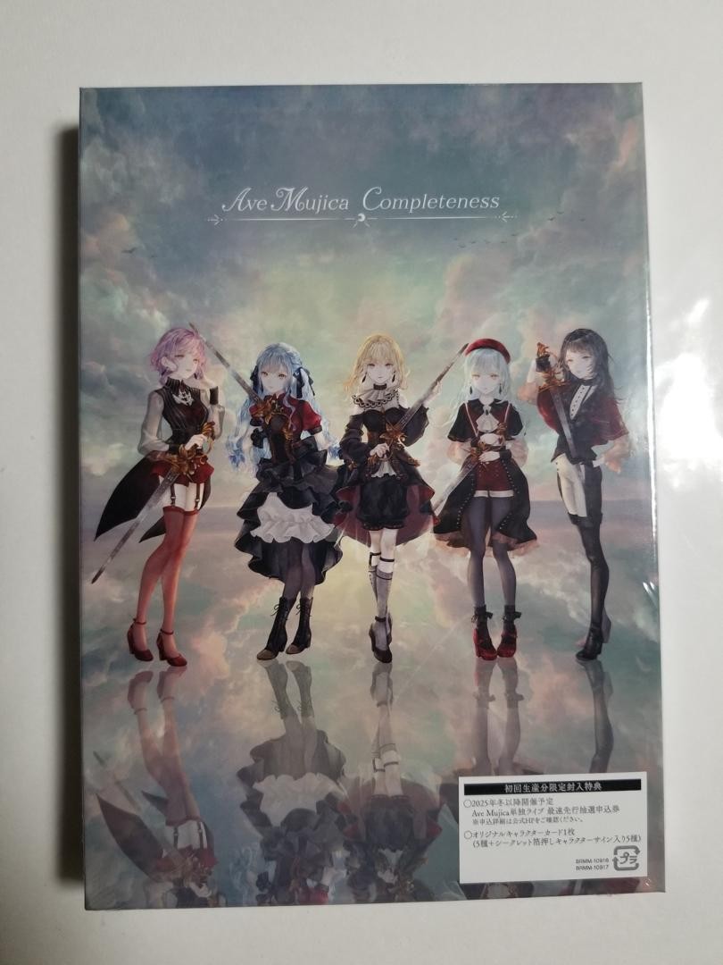 AVE MUJICA COMPLETENESS LIMITED EDITION CD + Blu-ray + CHARACTER CARD NEW