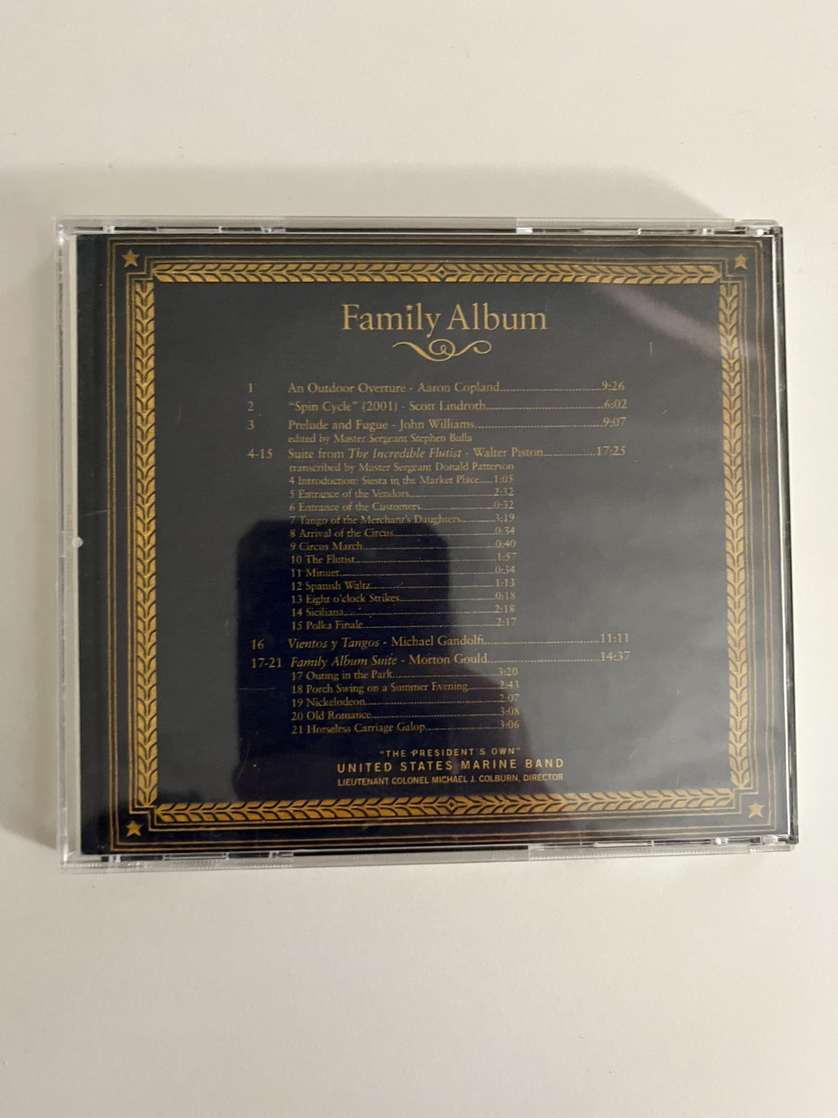 UNITED STATES MARINE BAND Family Album Classical Wind Ensemble Music CD